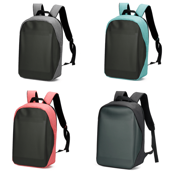 25*25Cm Wifi Connection Intelligent Technology Luminous Backpack Electronic Screen LED TPU Large Capacity Backpack