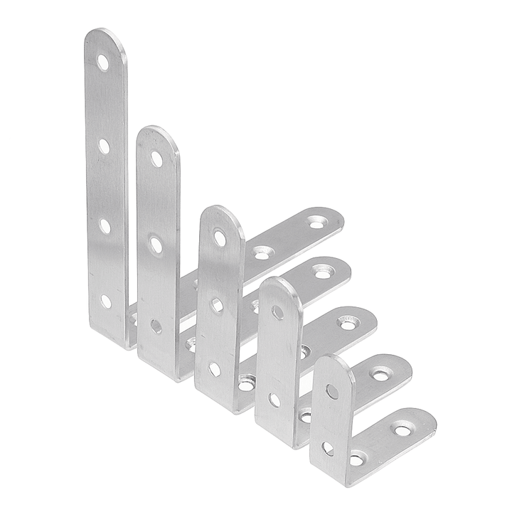 Stainless Steel Corner Braces Joint Code L Shaped Right Angle Bracket Shelf Support for Furniture