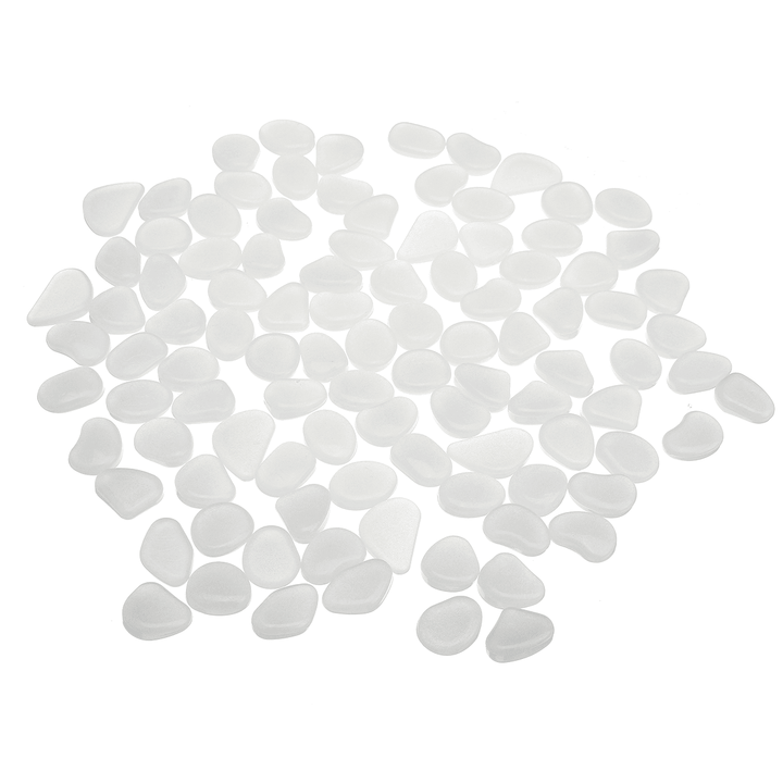 100Pcs Luminous Stones Pebble Gardening Aquarium Landscaping Pebble Villa Decorations - MRSLM