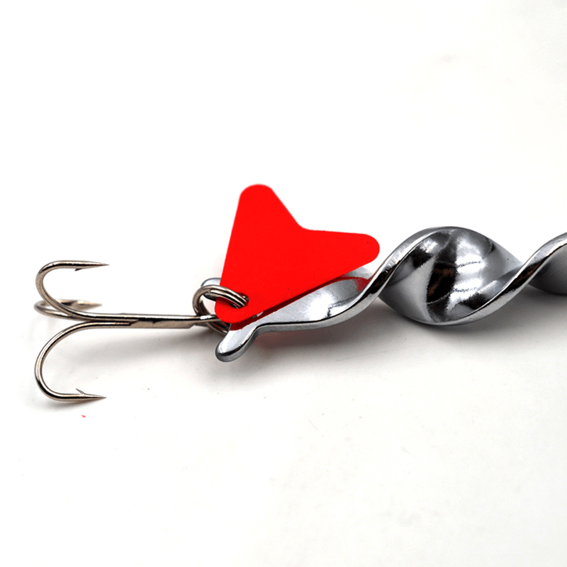 1PCS 10G 14G 21G 28G Metal Spiral Spinner Hard Baits Spoon Fishing Lure Treble Hook Spinner