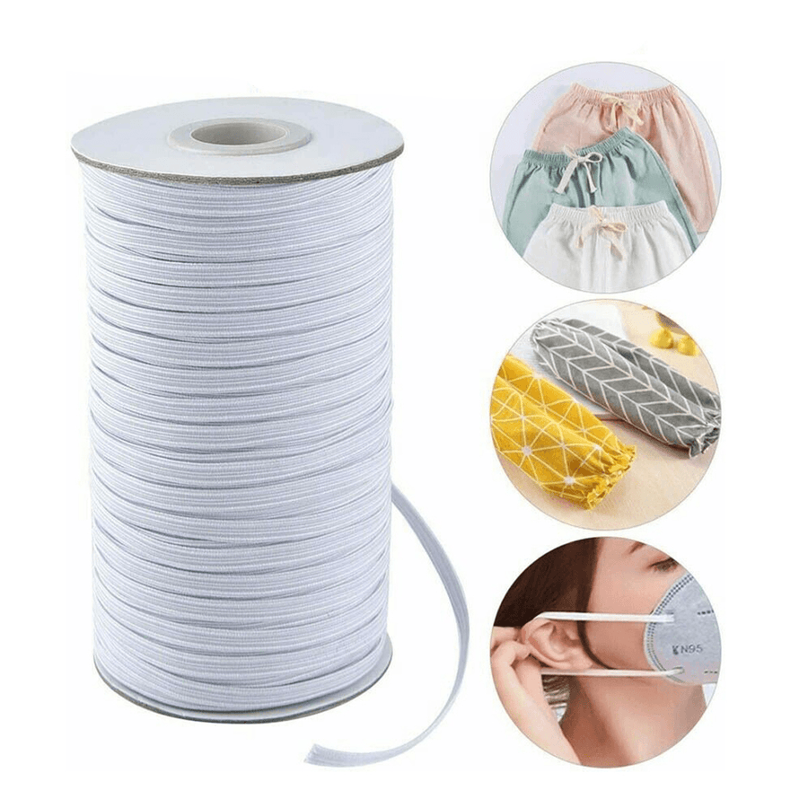 Flat Corded Elastic and Stretch Dress Making Sewing 0.3Cm/0.4Cm/0.5Cm/0.6Cm - MRSLM