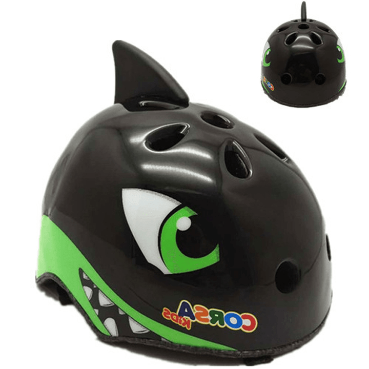 CORSA Kids Cartoon Bicycle Helmet Children Sport Roller Skating Riding Balance Car Helmet Head Protective Gears - MRSLM