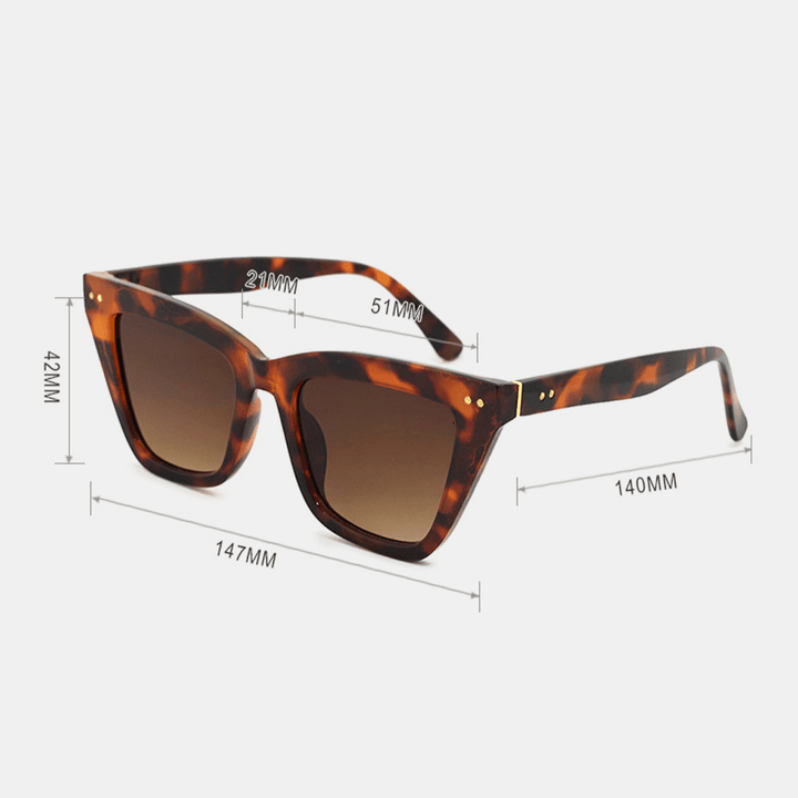 Unisex Square Full Frame Fashion Casual UV Protection Sunglasses