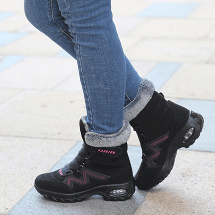 Women Air Cushion Soft Sole Warm Outdoor Snow Boots