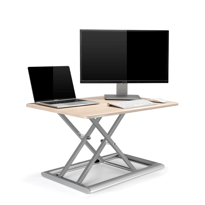 Upergo ID-30 Height Adjustable Standing Desk Converter 30-Inch Sit-Stand Desk Laptop Desk Desktop Workstation