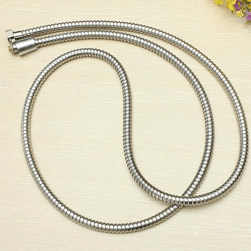 2M Flexible Stainless Steel Chrome Shower Head Bathroom Water Hose