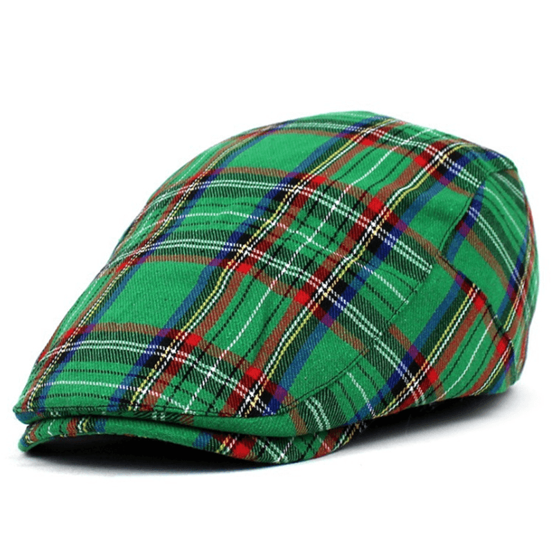 Women'S Art Contrast Plaid Painter Hat