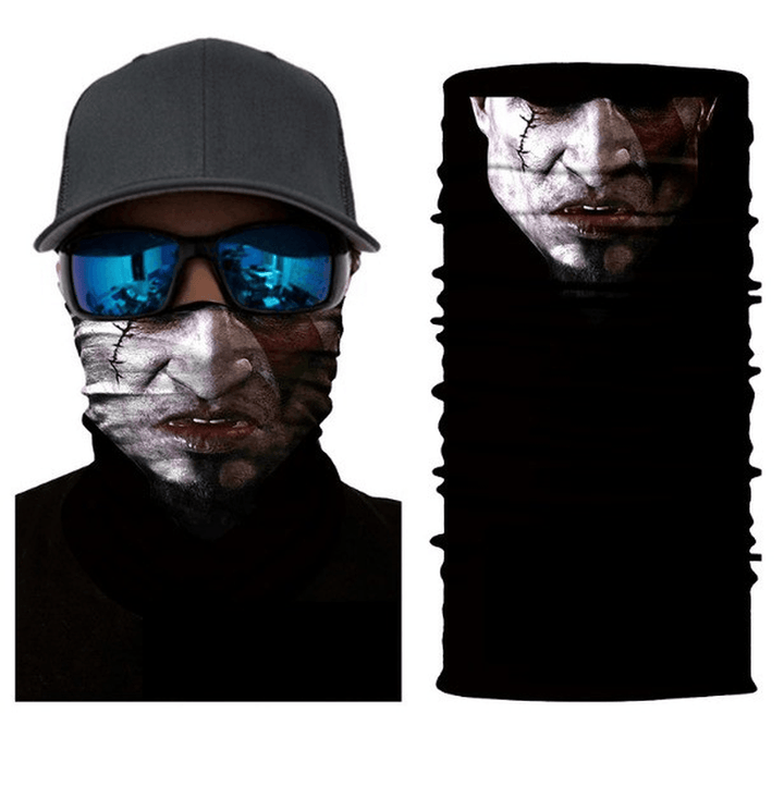 Magic 3D Digital Headscarf Skull Seamless Variety Sports Cycling Headscarf