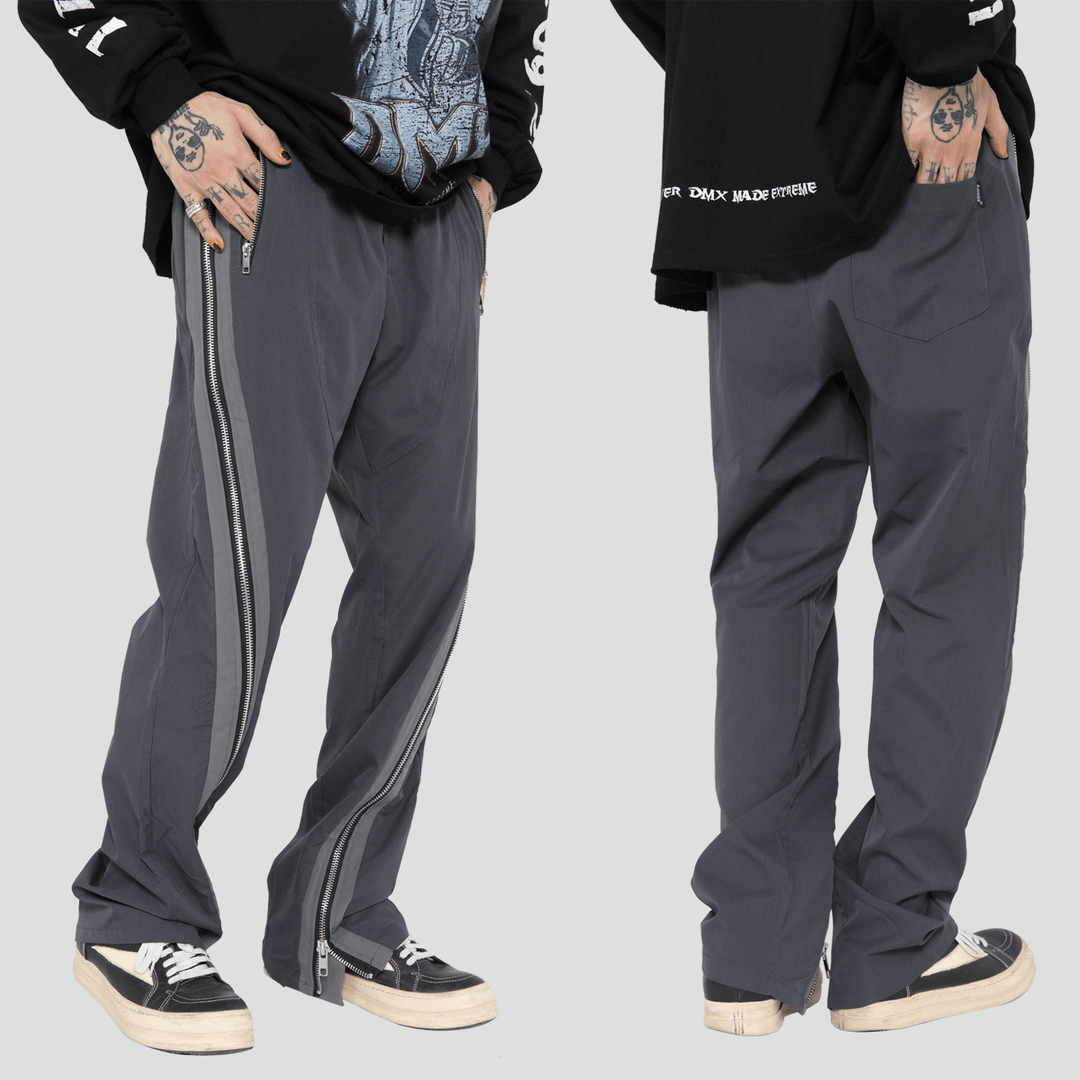 Autumn Tide Brand Fried Street Vibe Wind Straight Split Loose Wild Pants Tide