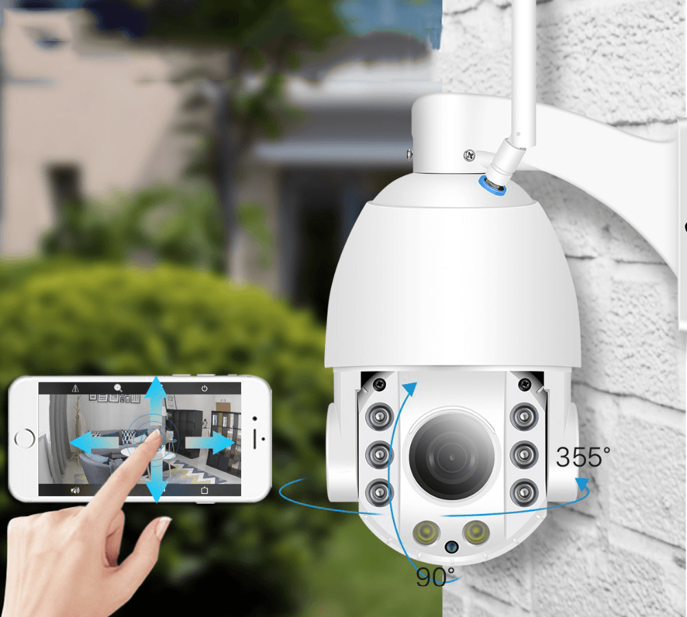 Besder 30XB HD1080P 30X Zoom PTZ Auto Focus Waterproof Wireless IP Camera Full Color Night Vision M-Otion Detection Baby Monitors