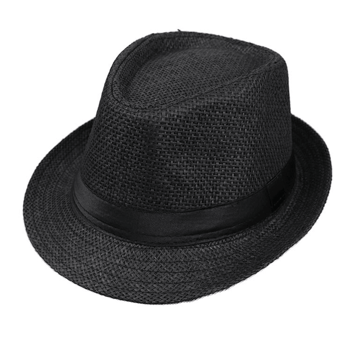 Monofilament Straw Hat Solid Color Parent-Child