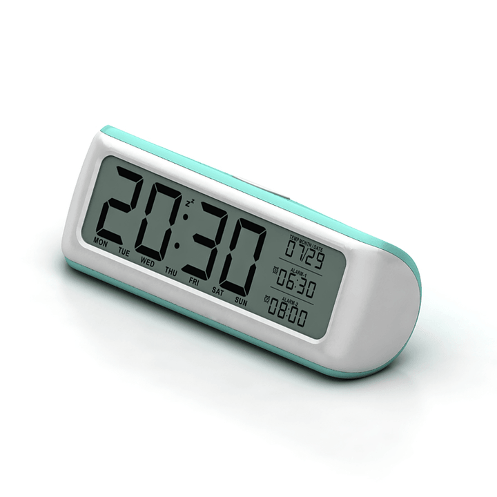 DC-12 5.5" Large Digital Alarm Clock with Backlight 2 Alarms Snooze Function