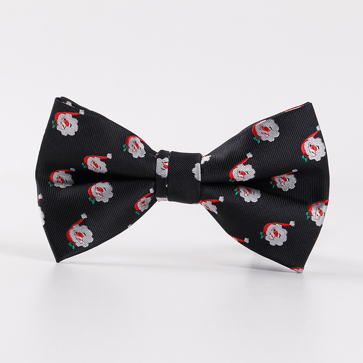 Men'S Holiday Christmas Tree Snowflake Pattern Bow Tie