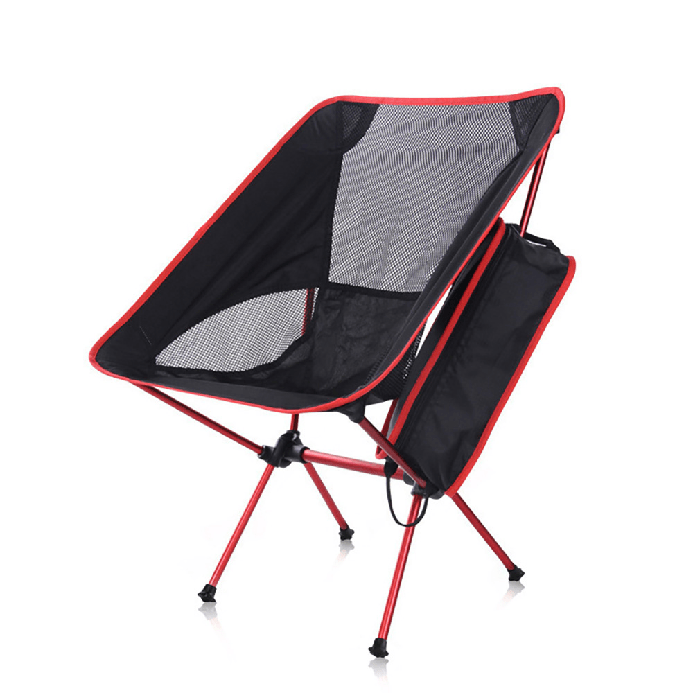 Folding Chair Portable Aluminum Moon Chair Leisure Folding Chair Outdoor Beach Outdoor Fishing Camping Barbecue Picnic Beach Load 150Kg