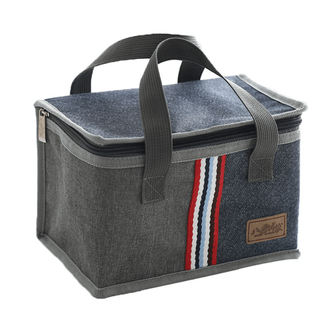 600D Oxford Picnic Bag Portable Insulated Thermal Cooler Lunch Box Bag Storage Bag - MRSLM