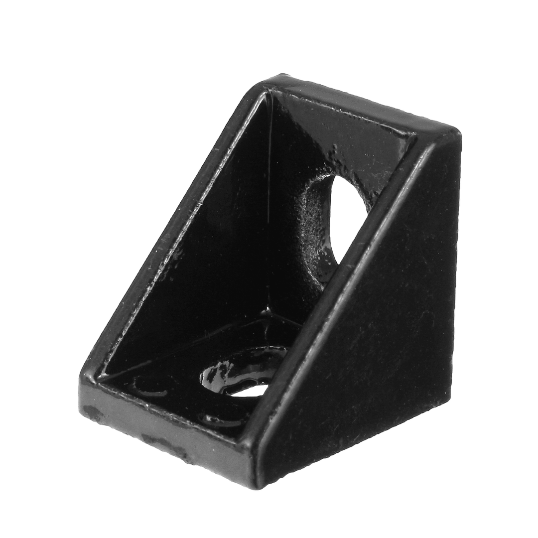 Suleve‚Ñ¢ AJ20 10Pcs 2020 Black Aluminium Angle Corner Joint 2020 Series Aluminum Extrusion 20X20Mm Right Angle Bracket Furniture Fittings