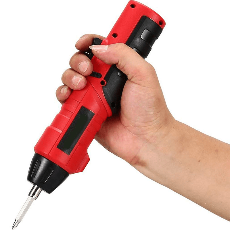 48Pcs 4.8V Cordless Electric Screwdriver Multi-Function Rechargeable Electric Drill Household DIY Screwdriver Set