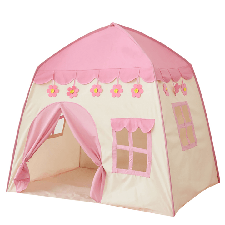 51Inch Large Sturdy Kids Play Tent Princess Playhouse Castle Children Fairy Tale Teepee Indoor/Outdoor with Carry Bag for Boys Girls Gift