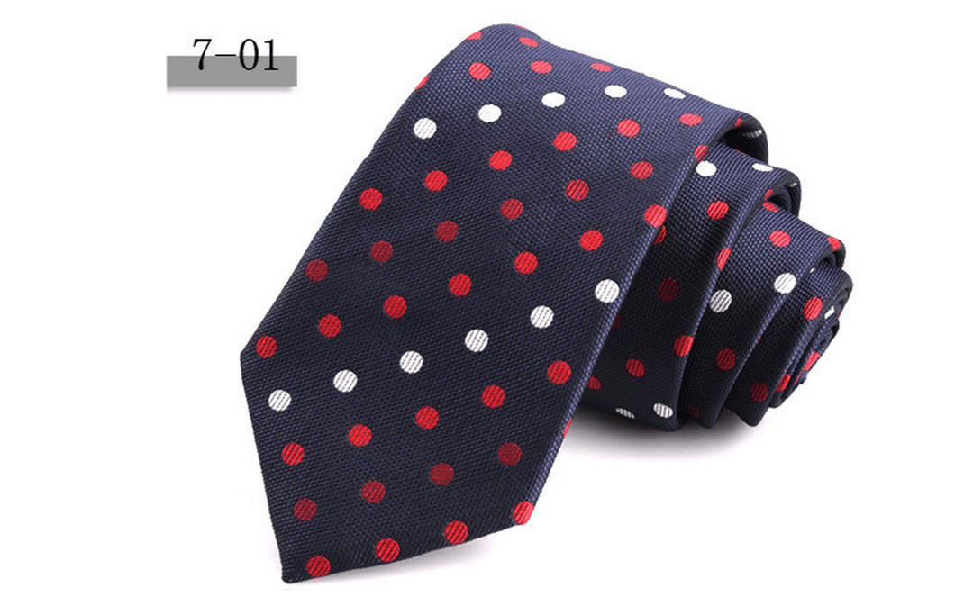 New Men'S 7Cm Striped Business Formal Tie