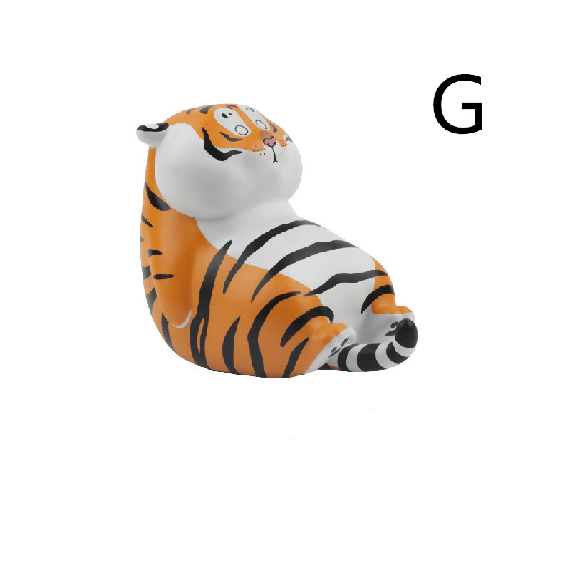 Fat Tiger Car Ornaments Cute Cartoon Little Tiger Car Doll Interior Decorations