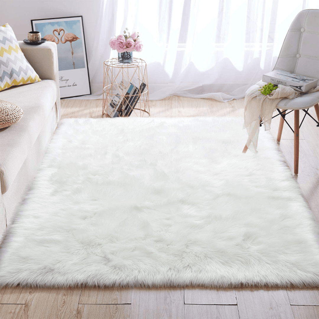 180 X 100 Cm Floor Rug Polyester Acrylic Plush Mat for Living Room Plush Rug Children Bed Room Fluffy Floor Carpets