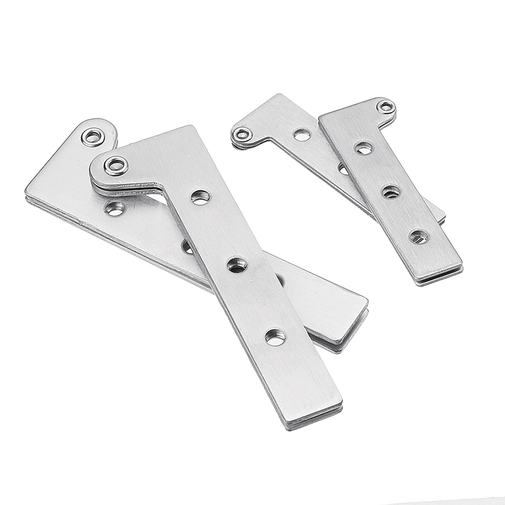 Stainless Steel Concealed Hinge 7-Shape Chicken Mouth Shape Door Hinge 360 Degree Rotating Hardware