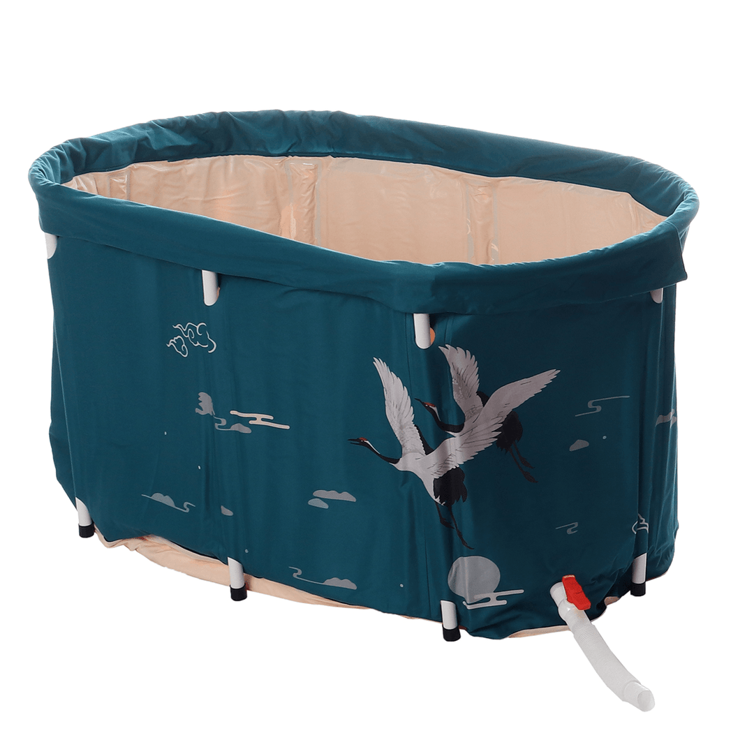 Crane Folding Bathtub Water Tub Indoor Outdoor Portable Adult Spa Bath Bucket - MRSLM