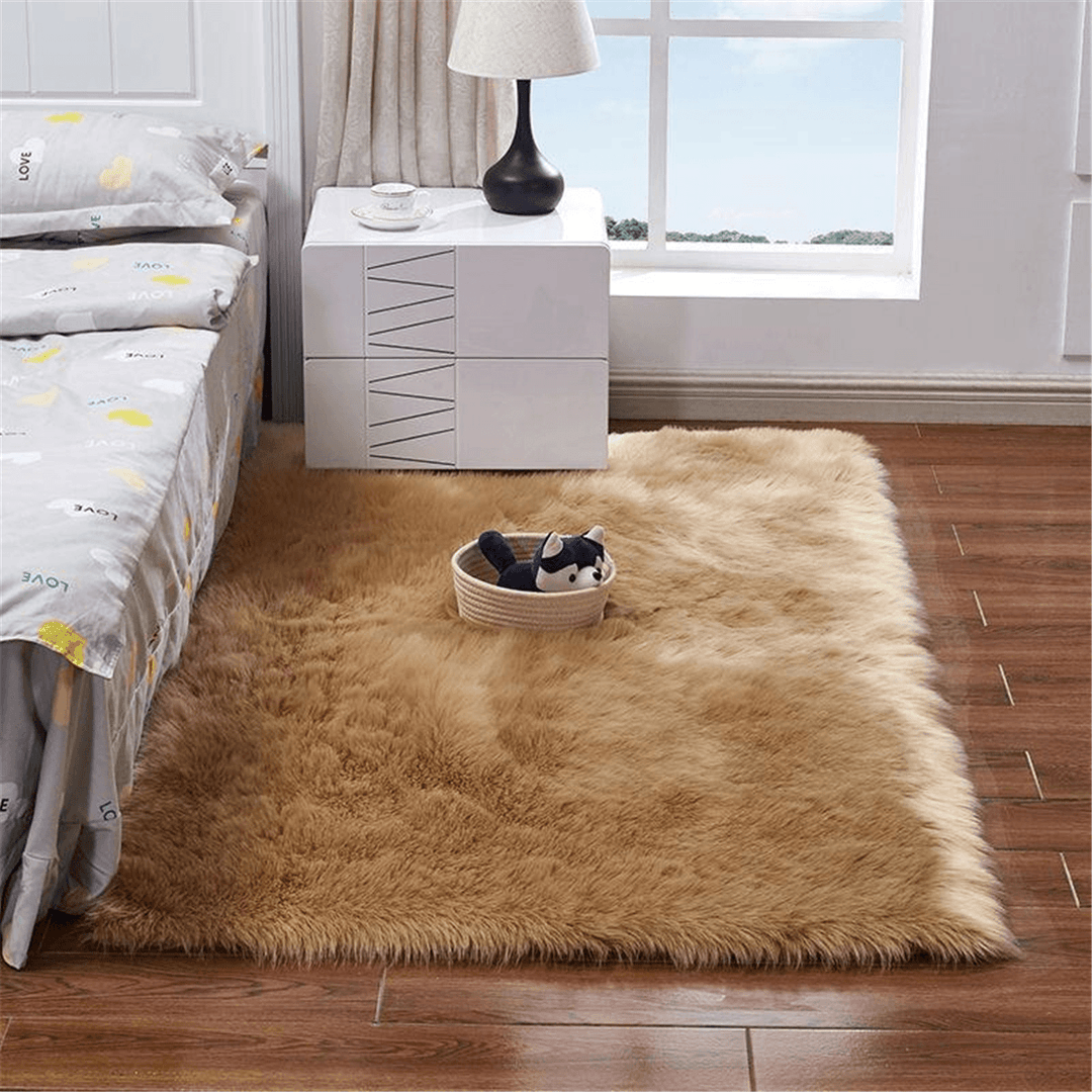 180 X 100 Cm Floor Rug Polyester Acrylic Plush Mat for Living Room Plush Rug Children Bed Room Fluffy Floor Carpets