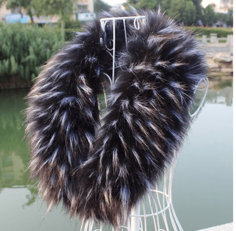 Faux Fox Fur Ladies Shawl Big Fur Collar Scarf