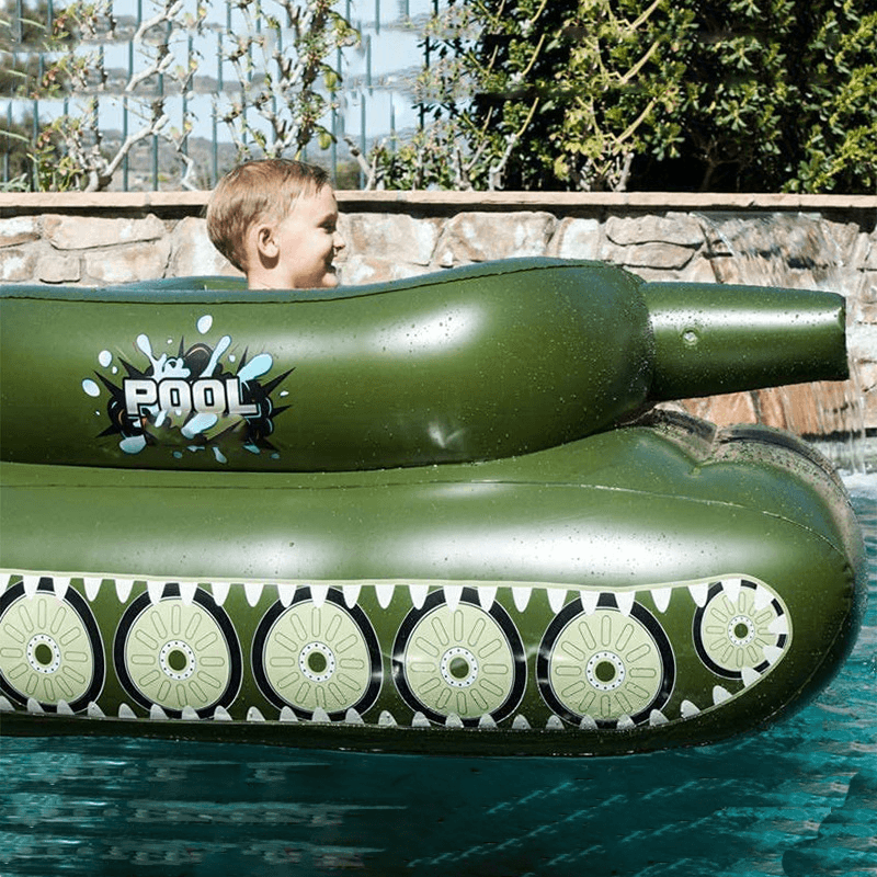 160*120*60Cm New Inflatable Waterjet Tank Swimming Circle with Sprinkler for Adults and Children