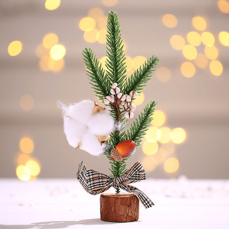 2020 Christmas Ornaments Mini Christmas Tree Ornaments Desktop Simulation Christmas Tree for Home Decor - MRSLM