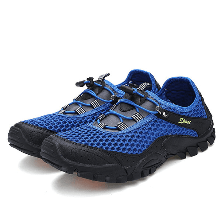 Men anti Collision Toe Mesh Outdoor Hiking Sneakers