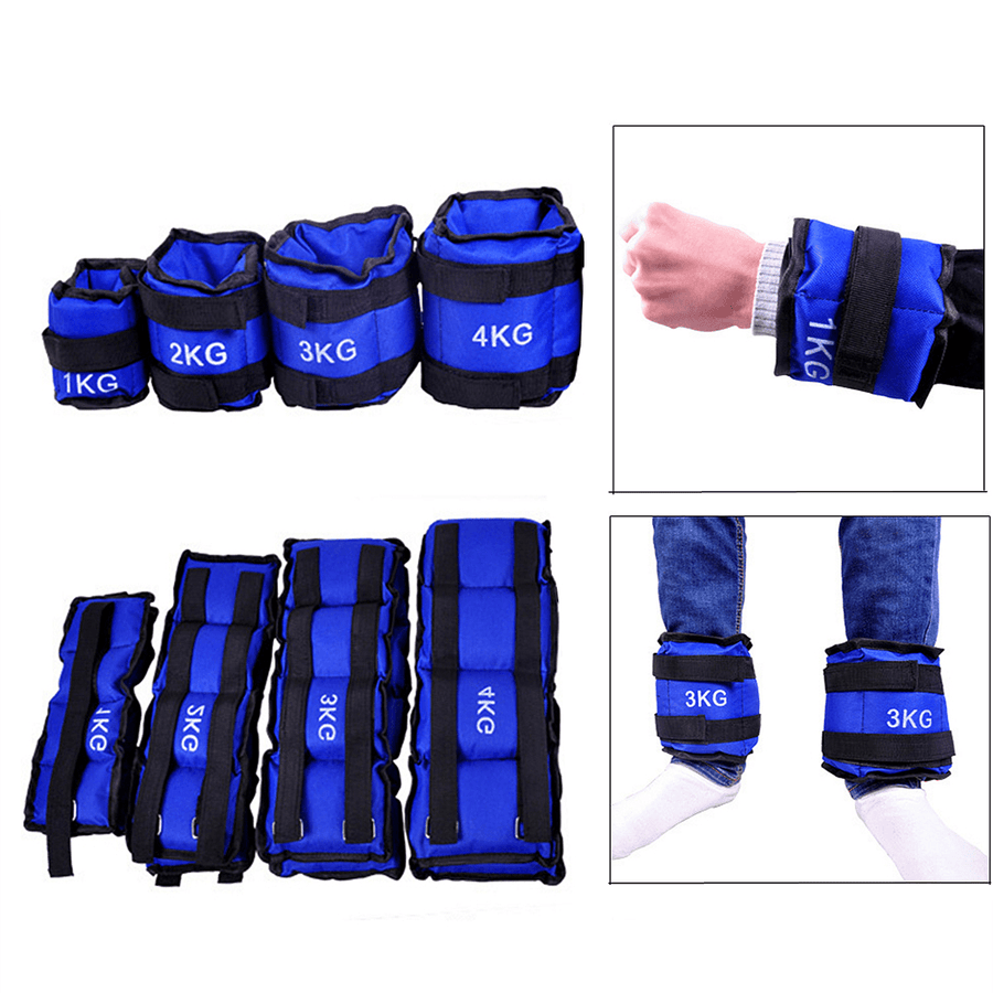 2PCS 1-4KG Weight-Bearing Leggings Sandbag Home Gym Muscle Training Rehabilitation Training Sand Bag - MRSLM