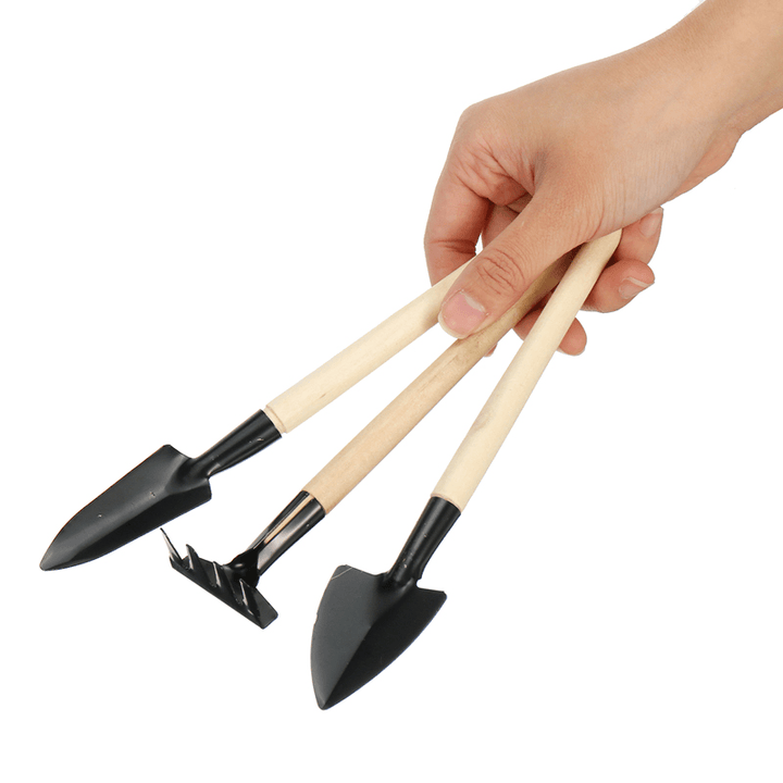 3/4Pcs Portable Gardening Tools Set Rake Fork Cultivator Trowel Kit Garden Tool