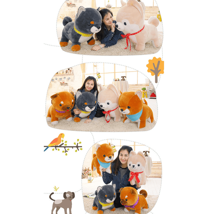 40CM Creative Simulation Super Cute Little Amuse Firewood Dog Plush Toys Baby Children Birthday Gift