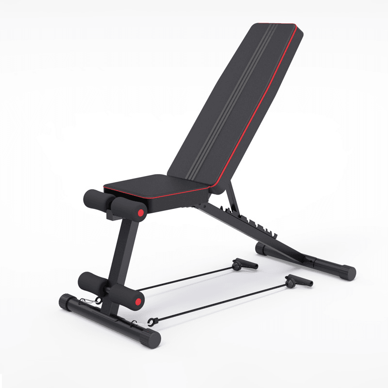 [US Direct]Bominfit Fitness Sit-Up Chair Adjustable Weight Foldable Portable Sit up Benches Indoor Gym Exercise Equipment