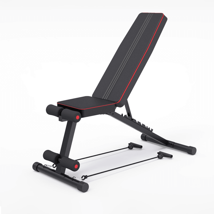 [US Direct]Bominfit Fitness Sit-Up Chair Adjustable Weight Foldable Portable Sit up Benches Indoor Gym Exercise Equipment