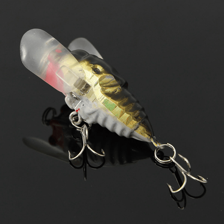 1Pcs Cicada Minnow Fishing Lure Hard Tackle Bait Fishing Hook Bass Crankbaits Hook