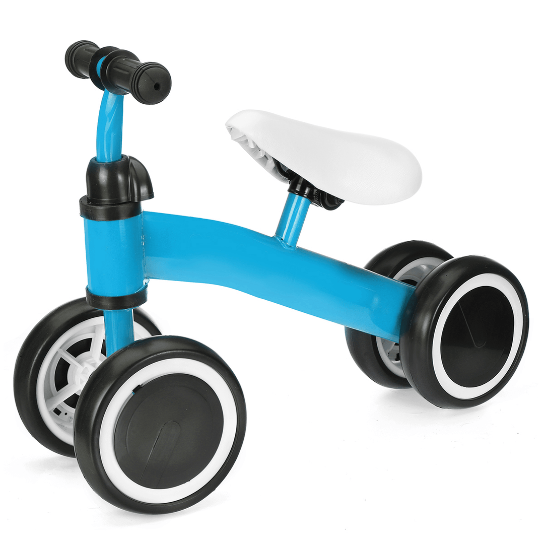 4 Wheels Kids Balance Bike Walker No Pedal Children Learning Walk Scooter for 1-3 Years Old Outdoor Cycling