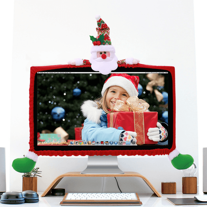 3 Style Christmas Computer Laptop LCD Screen Monitor Decor Cover Suit 19-27"