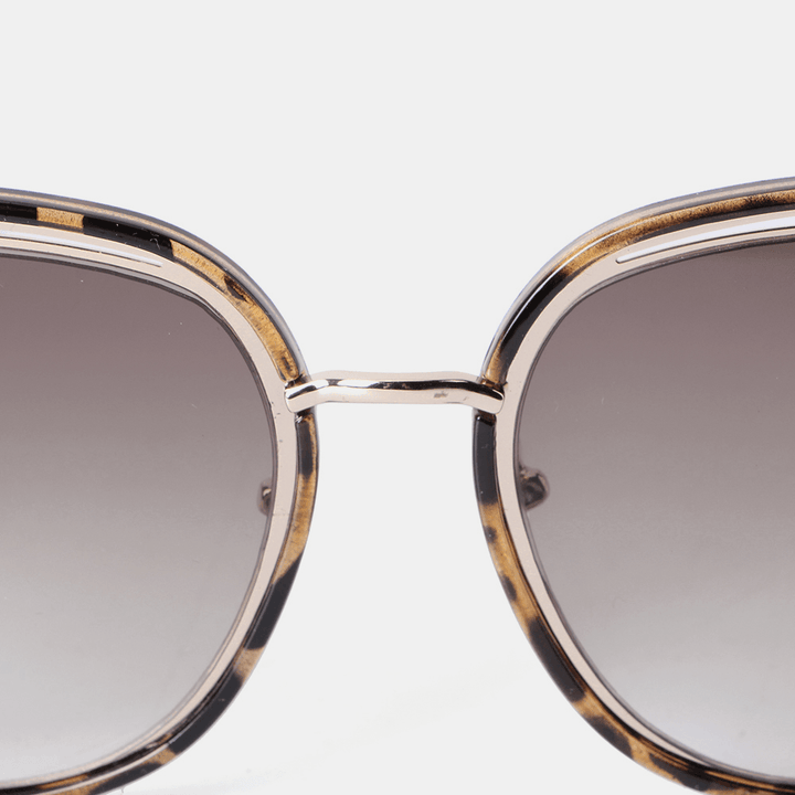 Women'S Leopard round Frame Retro Sunglasses