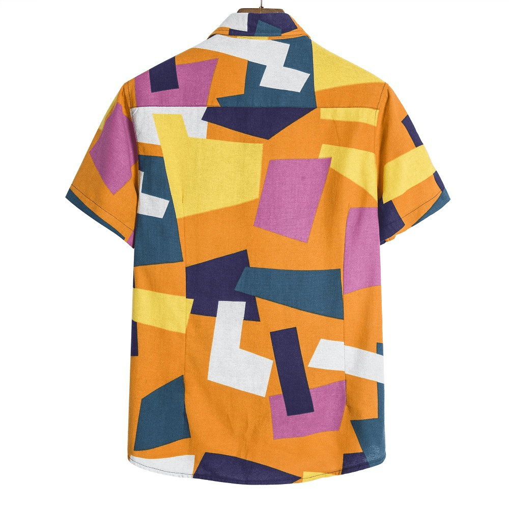 Men S Geometric Print Shirt