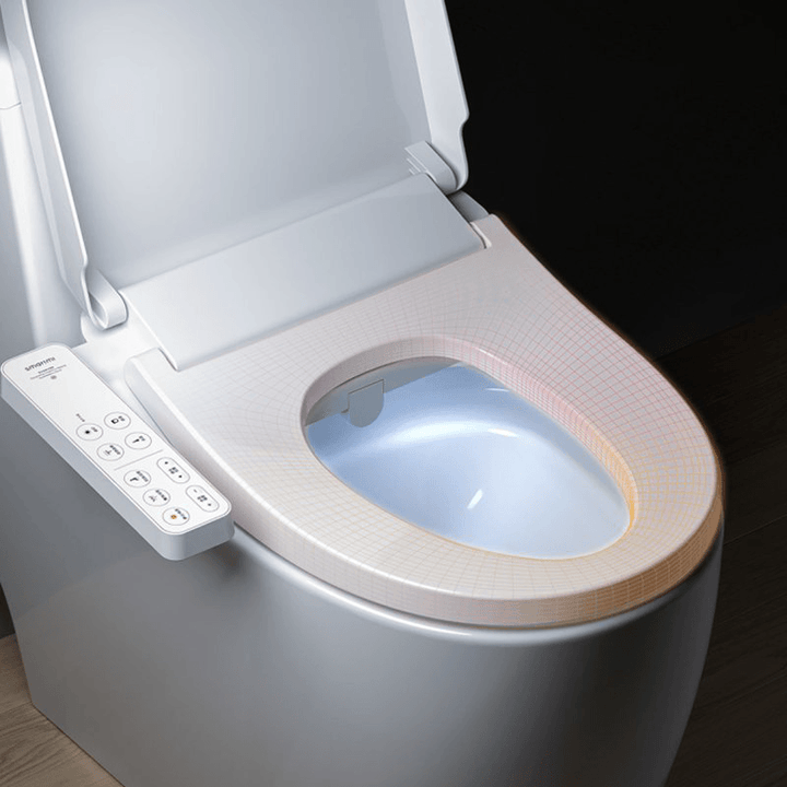 SMARTMI Multifunctional Smart Toilet Seat Covers LED Night Light 4-Grade Adjust Electronic Bidet