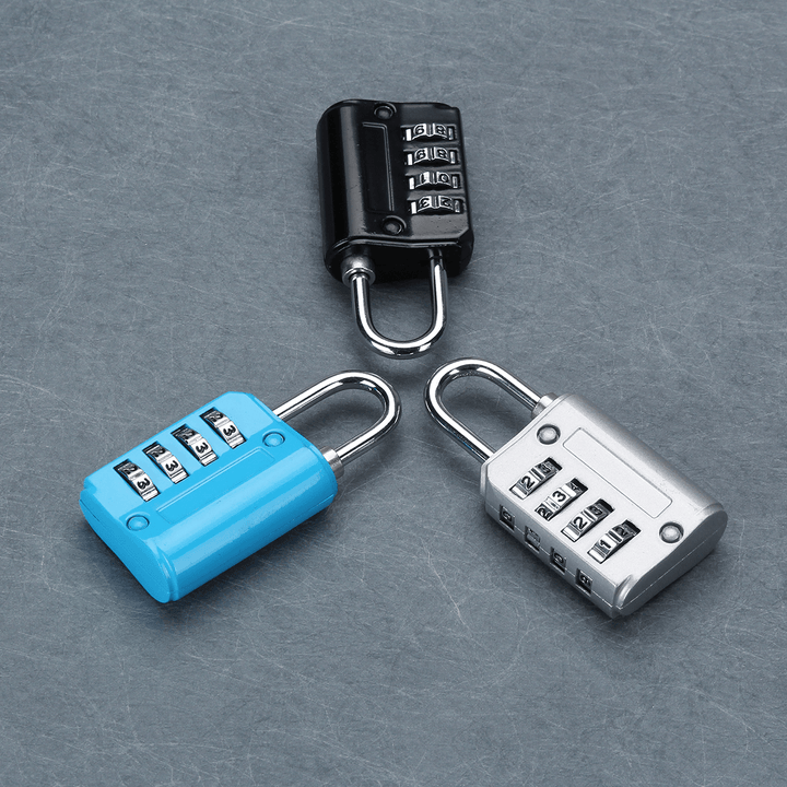 Mini 4 Digit Combination Safety Security Padlock Number Luggage Travel Code Drawer Lock