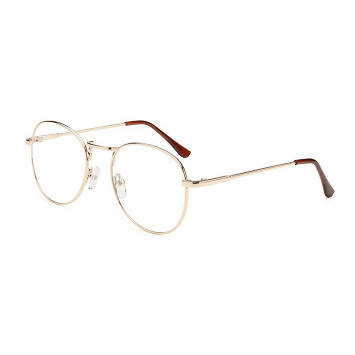 Mens Women Lightweight round Frame Fake Glasses - MRSLM