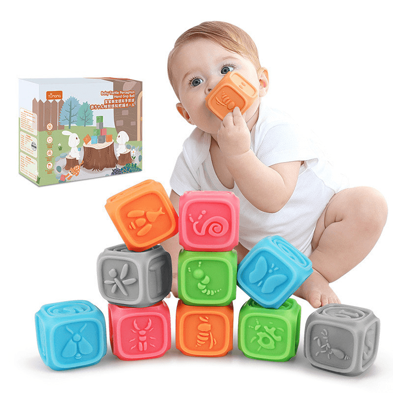 Educational Soft Rubber Multi-Texture Baby Toy