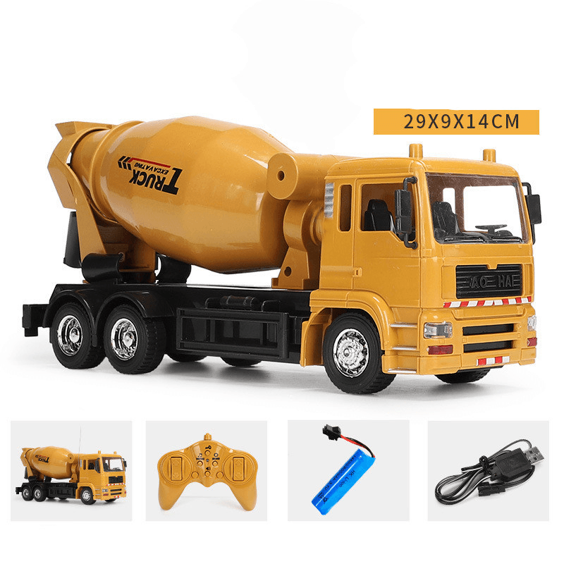 Excavator Dump Mixer Crane Child Boy