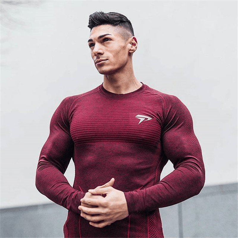 Fashion Trend Slim Wicking Quick Drying Long Sleeves