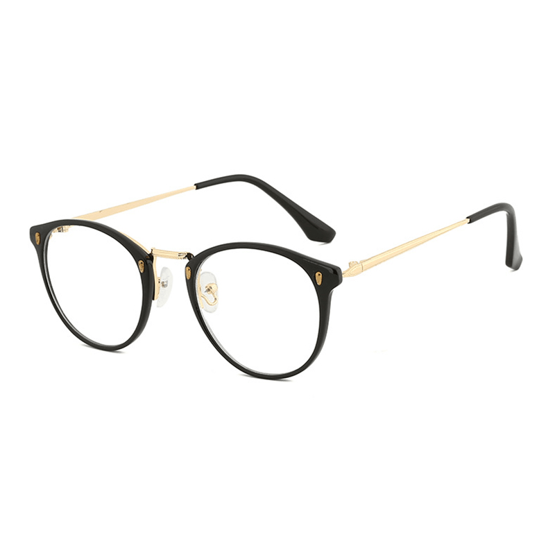 Women Men Metal Frame Blue Light Blocking Glasses - MRSLM