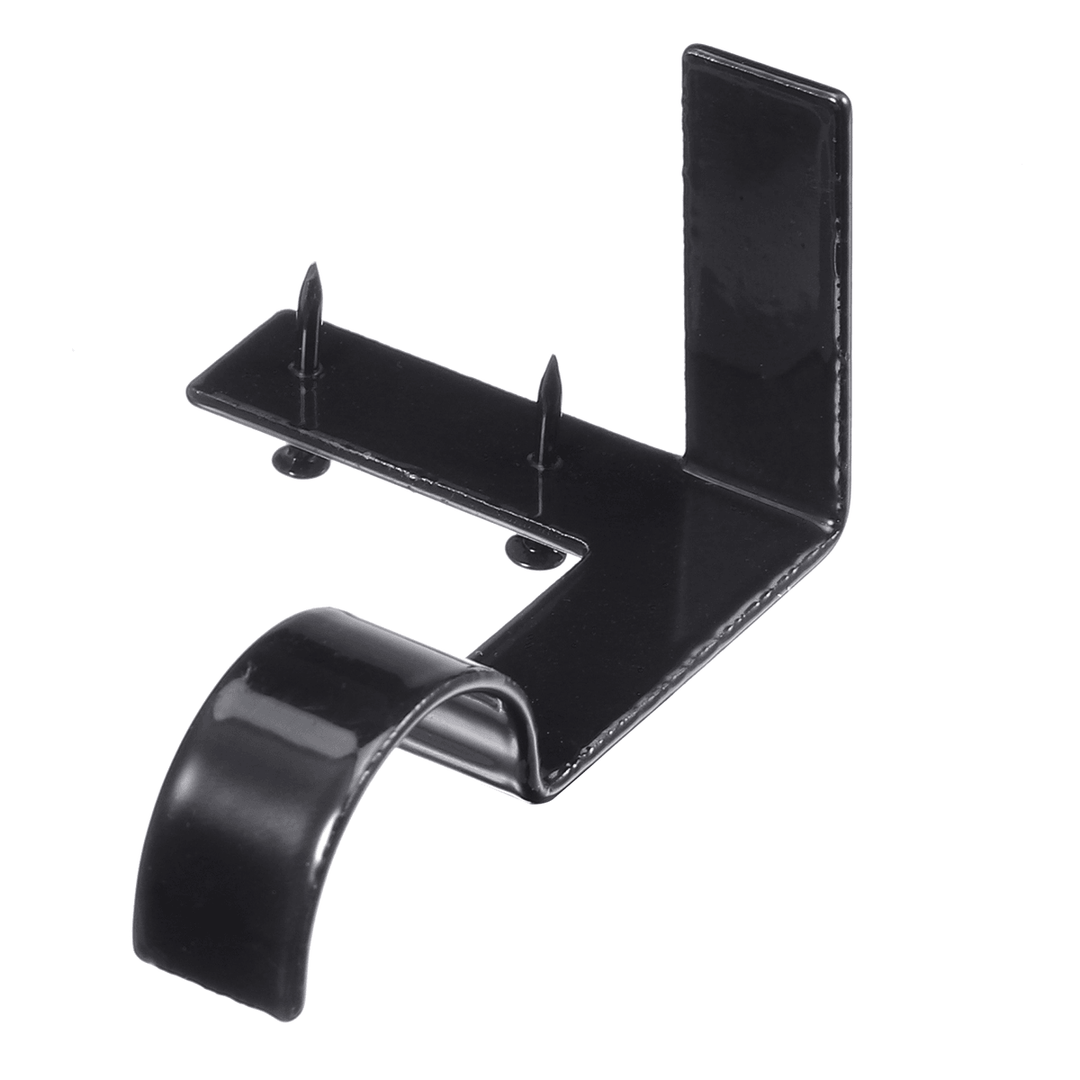 2 Pairs Hang Curtain Rod Holders Bracket into Window Frame Curtain Rod Brackets